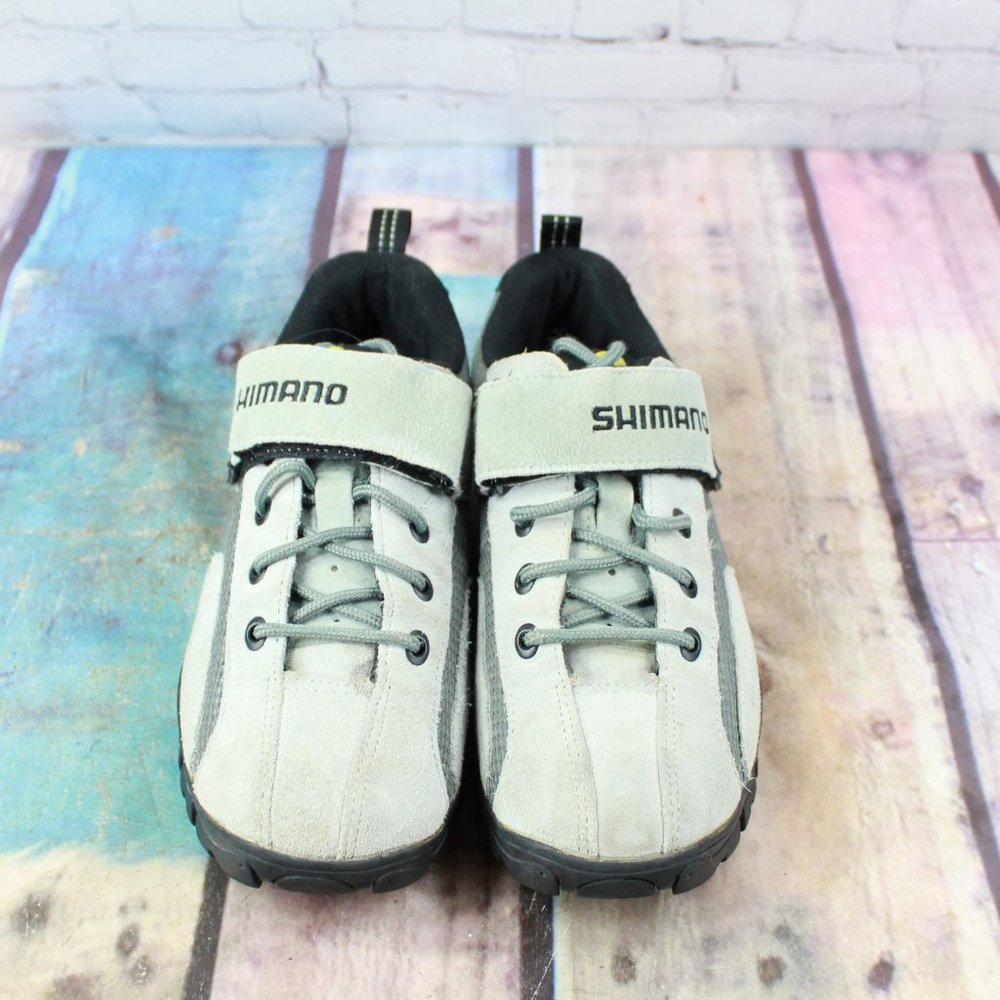 Shimano Gray Suede Mesh Mountain Biking Cycling Shoes Size 6 - Picture 5 of 9